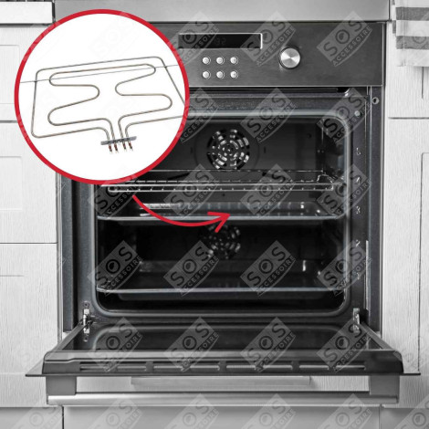 GRILL HEATING ELEMENT (TOP) 3,050W (1,050W + 2,000W) GAS / ELECTRIC OVENS - C00141175, C00049942