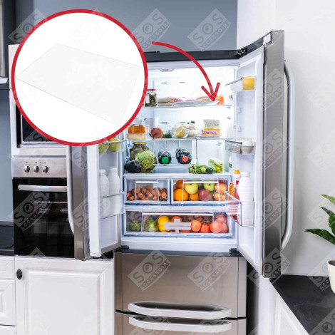 SHELF, GLASS SHELF 440X311 MM REFRIGERATOR, FREEZER - 4362729100