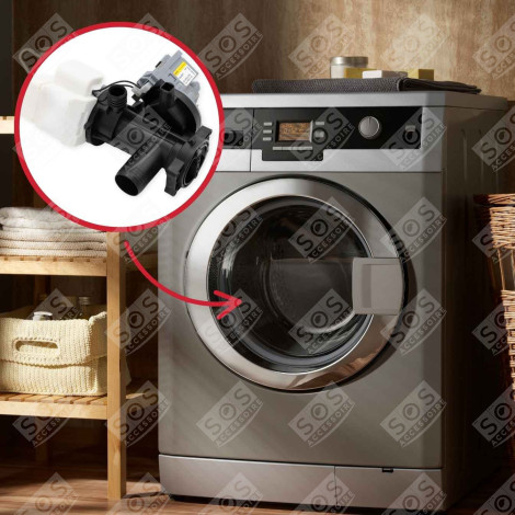ORIGINAL DRAIN PUMP WASHING MACHINES - 481010581330, C00374788
