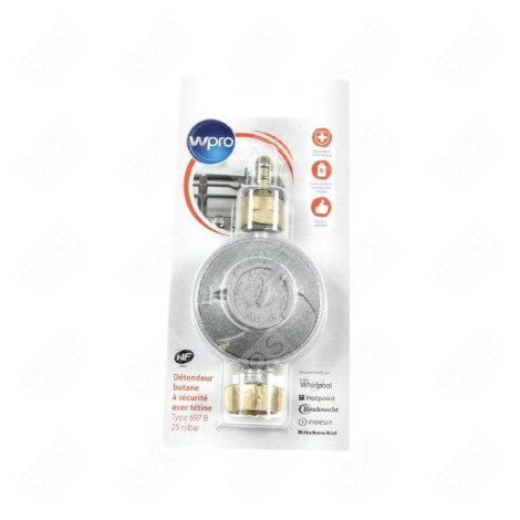 PRESSURE REGULATOR FOR BUTANE GAS WITH NIPPLE GAS / ELECTRIC OVENS - 484000008502
