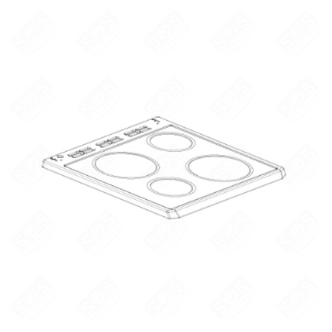 DESSUS, PLAQUE GAS / ELECTRIC OVENS - 4410300418