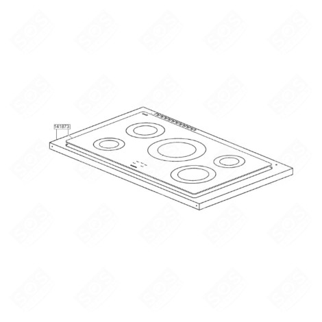 DESSUS VITROCÉRAMIQUE GAS / ELECTRIC OVENS - 685618004