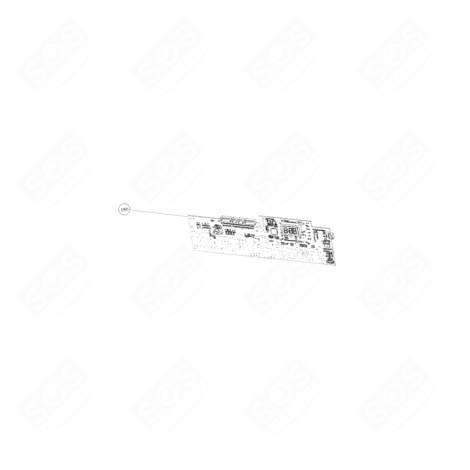 CARTE ÉLECTRONIQUE, MODULE D'AFFICHAGE TUMBLE DRYER - 2987294201, C00953174