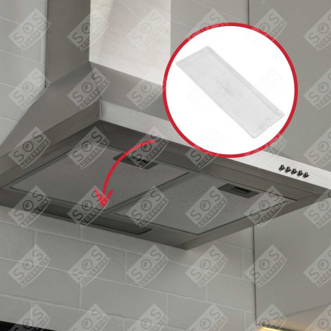 DIFFUSEUR DE LUMIÈRE EXTRACTOR HOOD - C00373269, 3001AP