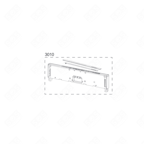 PANNEAU DE COMMANDE DISHWASHER - 1763350131,  C00923690
