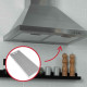 470X193MM CBT62 RT623 METAL FAT FILTER EXTRACTOR HOOD - 49024660