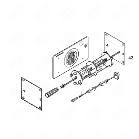 PANNEAU LATÉRAL GAUCHE (REPÈRE 043) GAS / ELECTRIC OVENS - C00193994