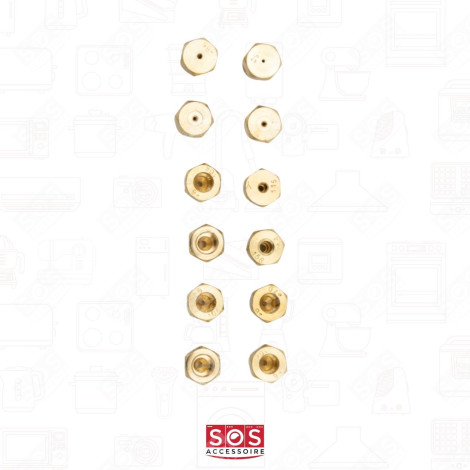 NATURAL GAS + BOTTLES INJECTOR KIT GAS / ELECTRIC OVENS - C00114463