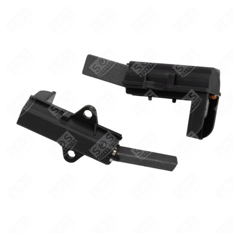 2 MOTOR CARBON BRUSHES + BRACKETS WASHING MACHINES - C00196540, -C00035290