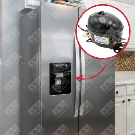 COMPRESSOR EMT30CDP R600A 1/10 HBP REFRIGERATOR, FREEZER - EMT30CDP