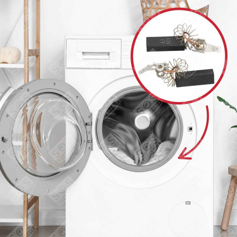 COMPATIBLE MOTOR CARBON BRUSHES (X2) WASHING MACHINES - 3026790, 3320630