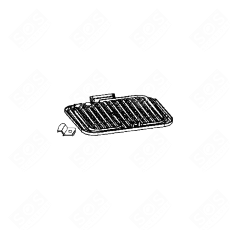 PLAQUE SUPPÉRIEURE RACLETTE, GRILL, WOK - TS-01044950