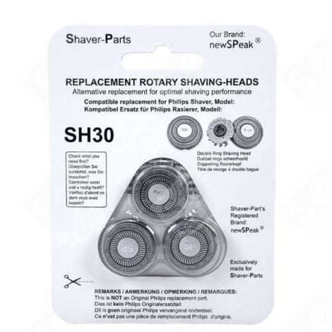 TETES RASOIR SH30 ELECTRIC SHAVER - SH3050