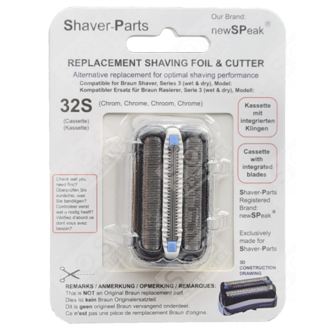 TÊTE DE RASOIR 32S ELECTRIC SHAVER - 81483732