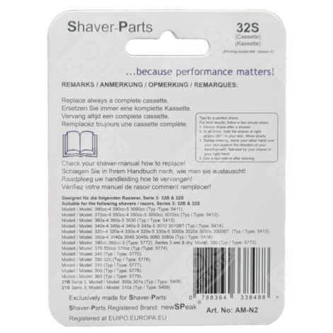 TÊTE DE RASOIR 32S ELECTRIC SHAVER - 81483732