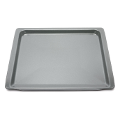Enamelled baking tray