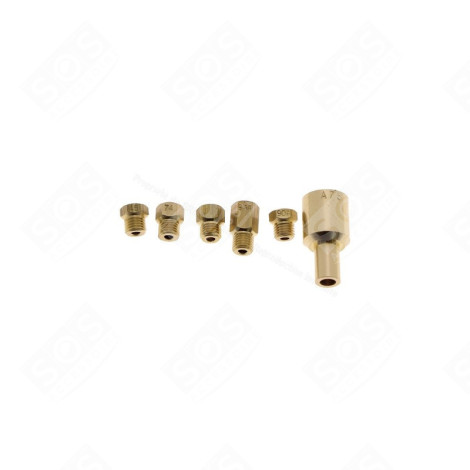 KIT D'INJECTEURS, GICLEURS BUTANE / PROPANE GAS / ELECTRIC OVENS - 72X4000