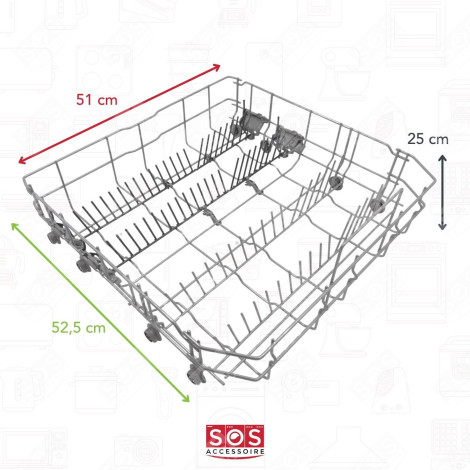BOTTOM RACK (ORIGINAL) DISHWASHER - 00680997, 00213536