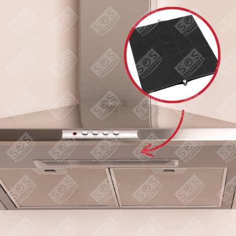 AIRFORCE FC120 AFFCAF16CS CARBON FILTER EXTRACTOR HOOD - 480122100934