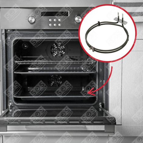 ORIGINAL CIRCULAR HEATING ELEMENT 2000W 210 X 195 X 29 INT 24 GAS / ELECTRIC OVENS - C00311196, C00313065