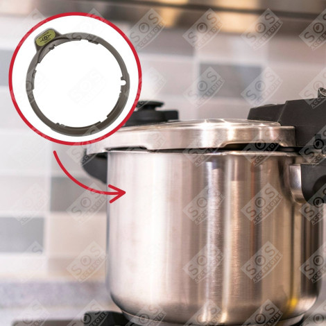 GREY LID FLANGE PRESSURE COOKER - SS-981153