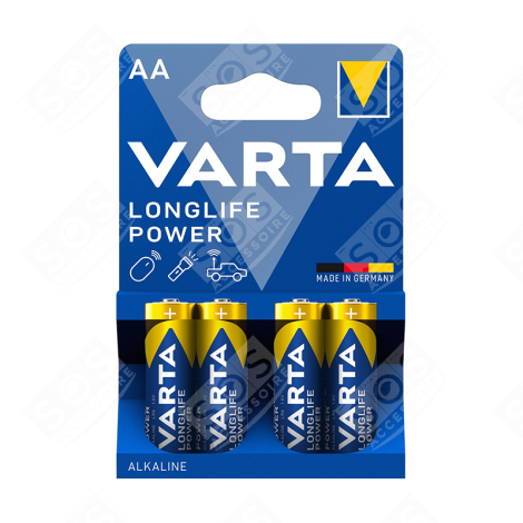 PACK OF 4 AA ALKALINE BATTERIES LR06 ACCESSORIES AND MAINTENANCE  - 4906121414