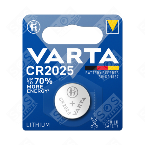BUTTON CELL CR2025 3V ACCESSORIES AND MAINTENANCE  - 6025101401