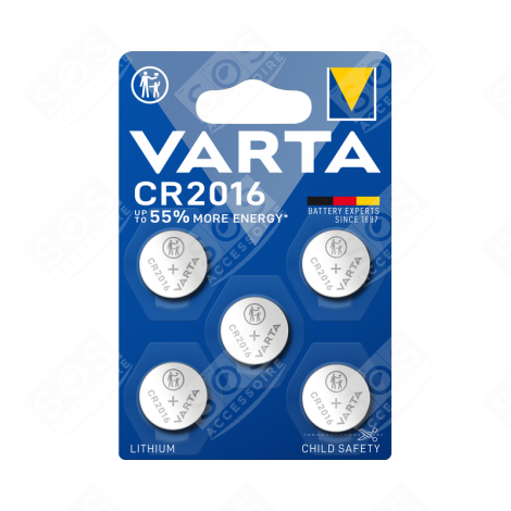 PILE BOUTON LITHIUM CR2016 ACCESSORIES AND MAINTENANCE  - 6016101415