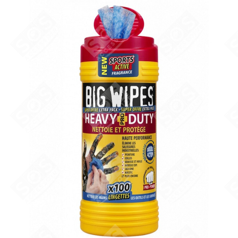 BOX OF 120 HIGH PERFORMANCE WIPES BIG WIPES ACCESSORIES AND MAINTENANCE  - BIG WIPES