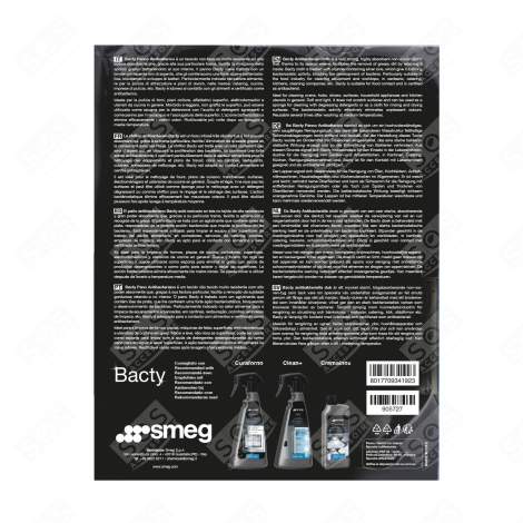 LINGETTE MICROFIBRE ANTIBACTÉRIENNE BACTY OVEN, COOKER - BACTY
