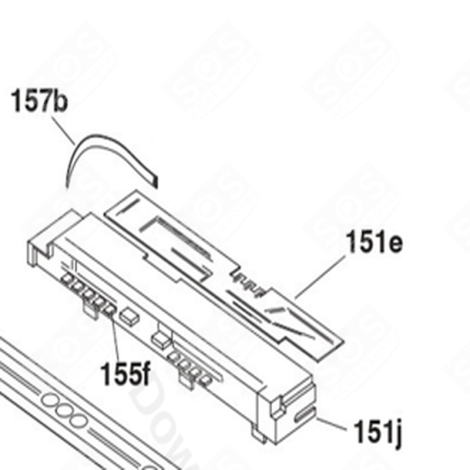 CARTE ÉLECTRONIQUE, MODULE DE COMMANDE  DISHWASHER - 70017362