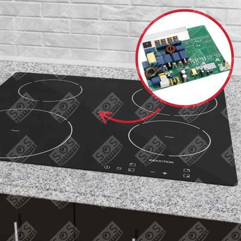 MODULE PUISSANCE VIERGE TABLE DE CUISSON COTE GAUCHE D'ORIGINE ELECTRIC / GAS HOBS - 14016632722/5