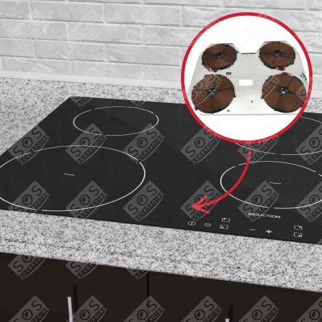 INDUCTEUR 4F-180 X4 ELECTRIC / GAS HOBS - AS0070233