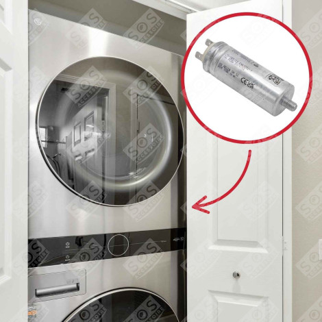 ORIGINAL CAPACITOR 9MF TUMBLE DRYER - 2807961400, C00864676
