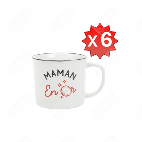 TASSES MAMAN EN OR X6 D'ORIGINE KITCHEN UTENSIL - 534093