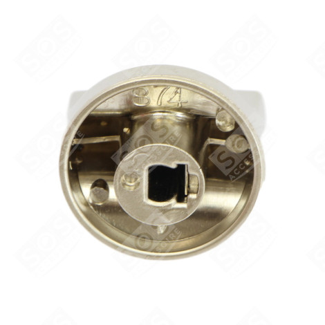 BOUTON DE GAZ D'ORIGINE NICKEL SATINÉ GAS / ELECTRIC OVENS - 81218023