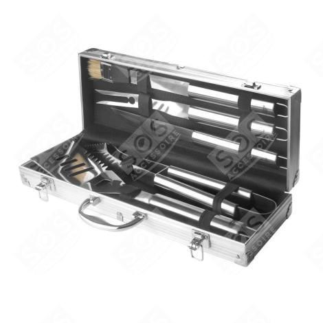 MALLETTE BARBECUE 5 PIÈCES D'ORIGINE RACLETTE, GRILL, WOK - LA60260