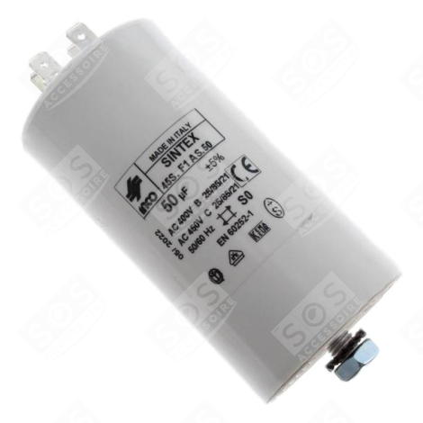 CONDENSATEUR 50MF 450V D'ORIGINE WASHING MACHINES - 481281728516