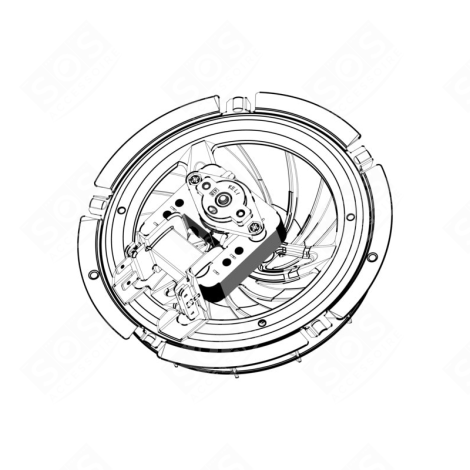 VENTILATEUR DE REFROIDISSEMENT D'ORIGINE MICROWAVE OVENS - 14021898701