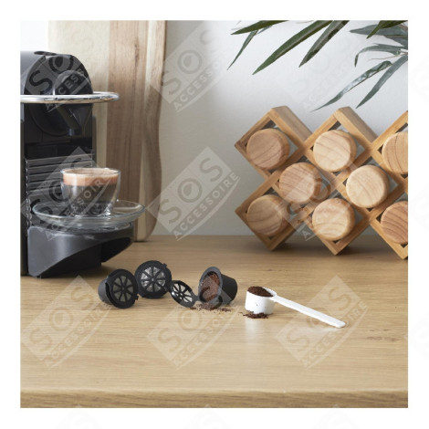 KIT DE 3 CAPSULES RÉUTILISABLES NESPRESSO D'ORIGINE COFFEE MAKER, ESPRESSO - KA4556