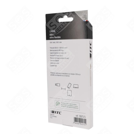 CÂBLE USB 2.0 HIGH SPEED 2 M 60 W COMPUTER EQUIPMENT - 2166.884
