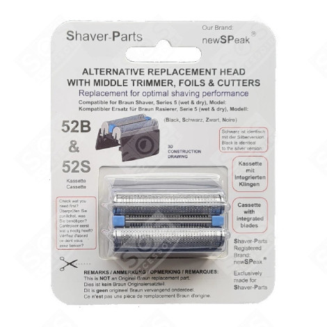 TÊTE DE RASAGE DE RECHANGE 52B ELECTRIC SHAVER - AR-N2