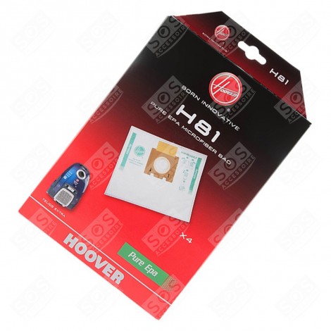 BOITE DE 4 SACS MICROFIBRE H81 VACUUM CLEANER  - 35601865