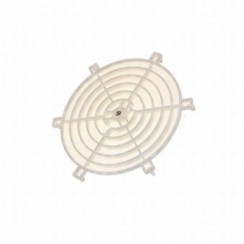 Oven hood safety grille with insert