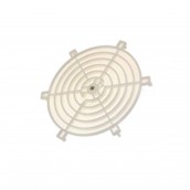 Oven hood safety grille with insert