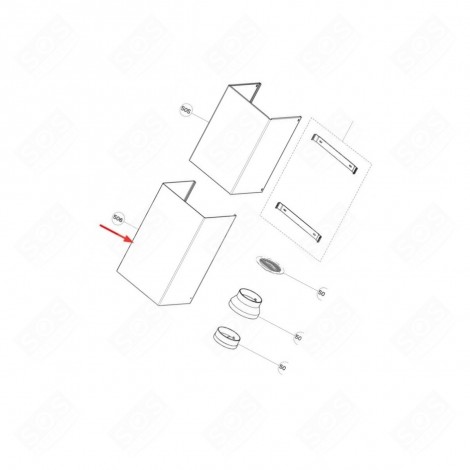 LOWER SHAFT EXTRACTOR HOOD - 133.0036.928