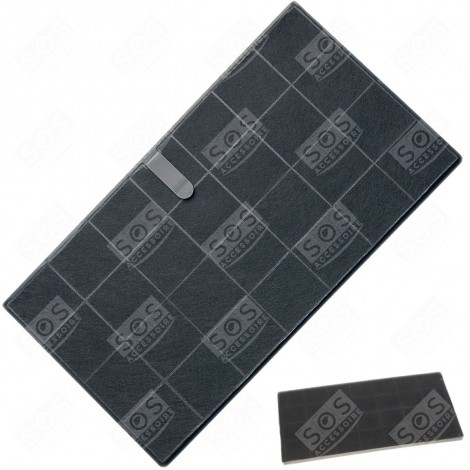 CARBON FILTER FCHAR 350 X 191 X9MM EXTRACTOR HOOD - AFCFCAF25X10S, 482000008330
