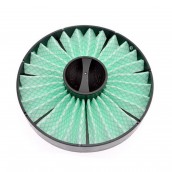 Round concertina filter