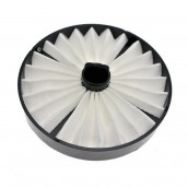Round concertina filter