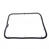 Door seal with clips